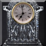G11. Waterford Crystal clock. 7.5”h - $48 